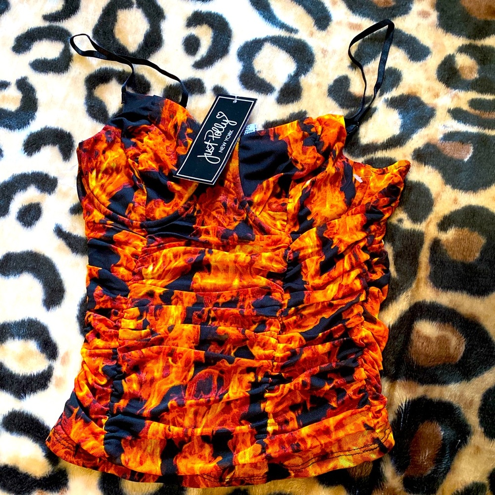 Flames Crop Top